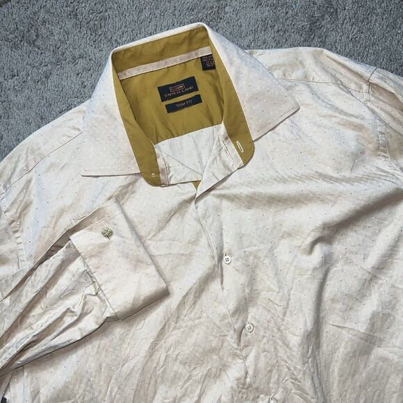 Steven Land French Cuff Dress Shirt Sz 17.5x34-35 - Picture 1 of 7